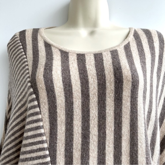 Sioni Angora, Cashmere Striped Sweater Size M - Picture 2 of 8